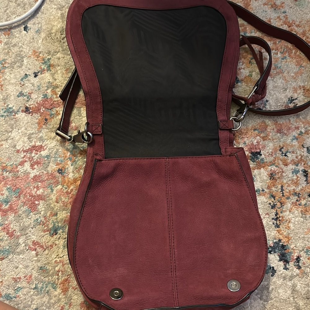 Rebecca Minkoff Vanity Cranberry Crossbody Saddle Bag - Picture 2 of 4